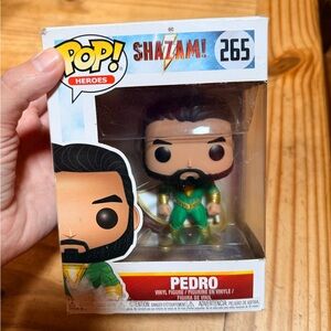 Funko Pop Heroes Shazam Pedro Green and Gold Figure